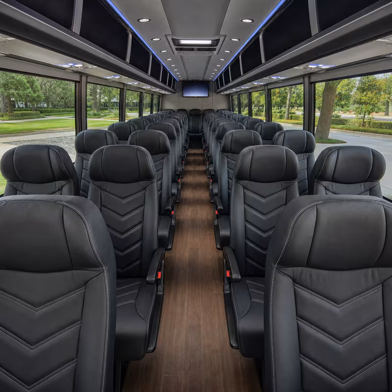 15-35 Passenger Minibus Interior