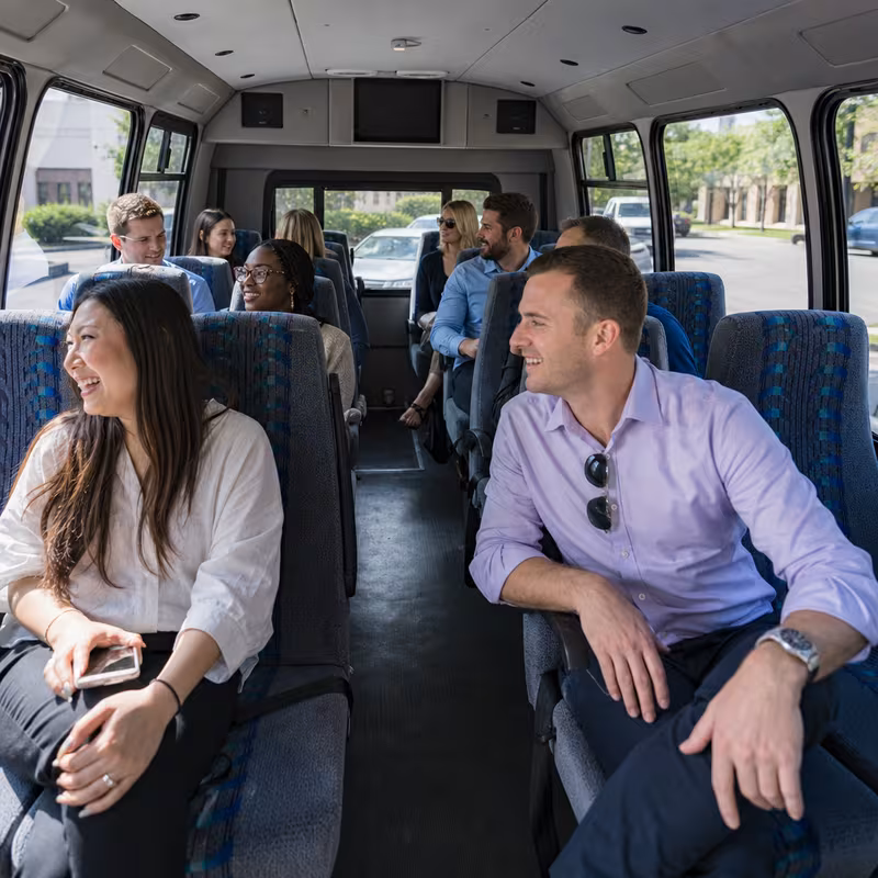 Black Mercedes Sprinter van staged for an New Brunswick Corporate Transportation group