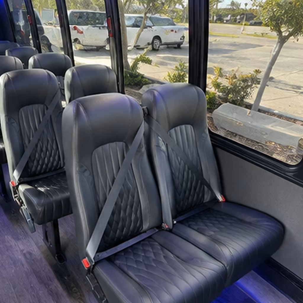 New Brunswick Corporate Transportation party bus interior
