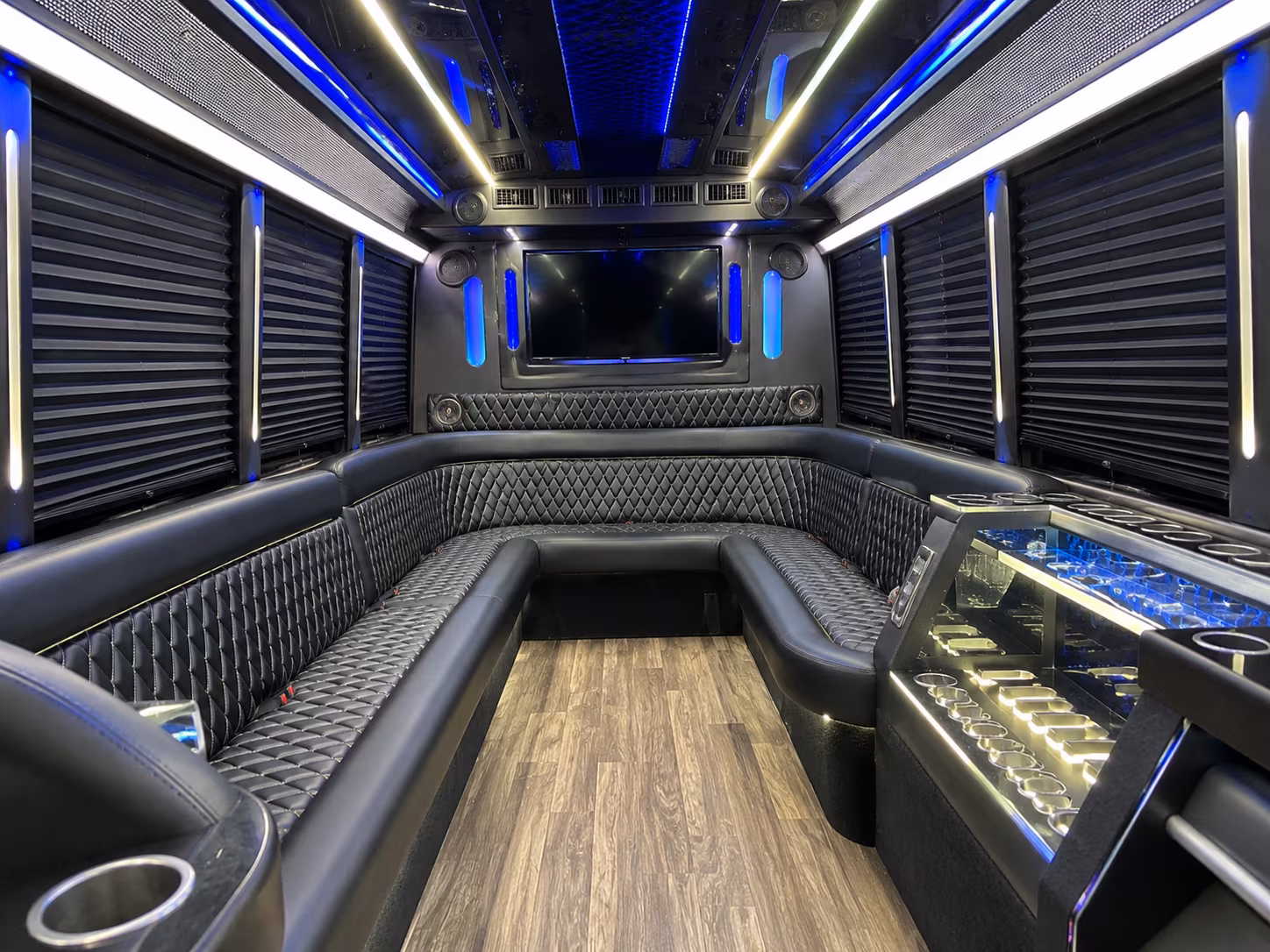 New Brunswick Private Event Transportation party bus exterior
