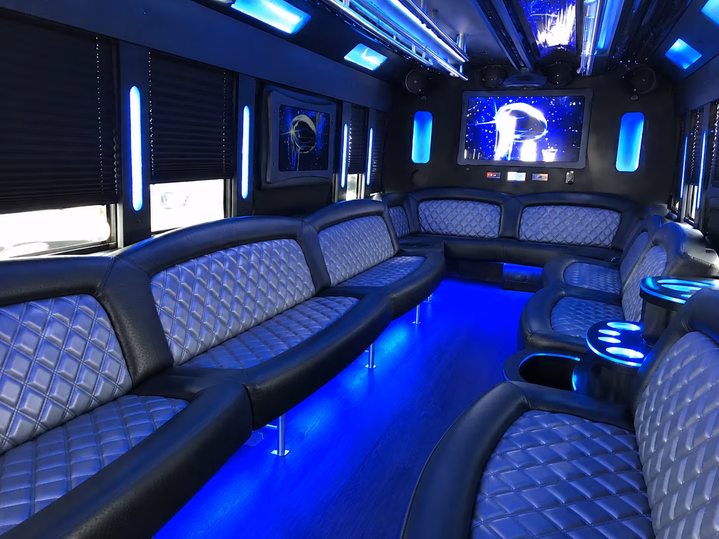 New Brunswick Private Event Transportation party bus exterior