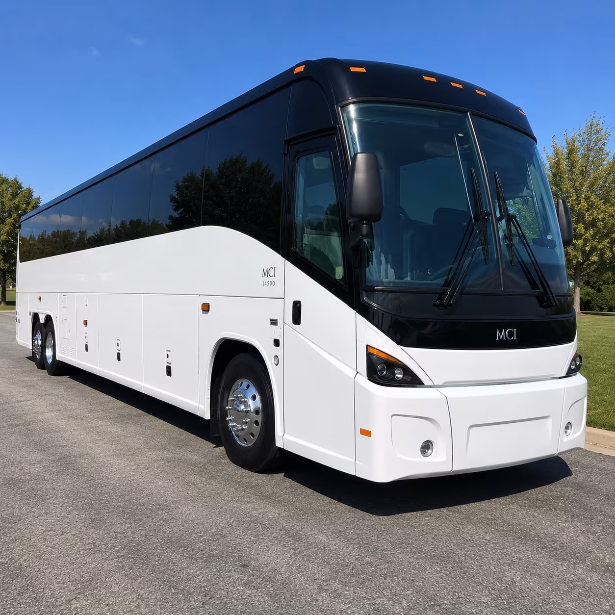 New Brunswick School Event Transportation party bus exterior