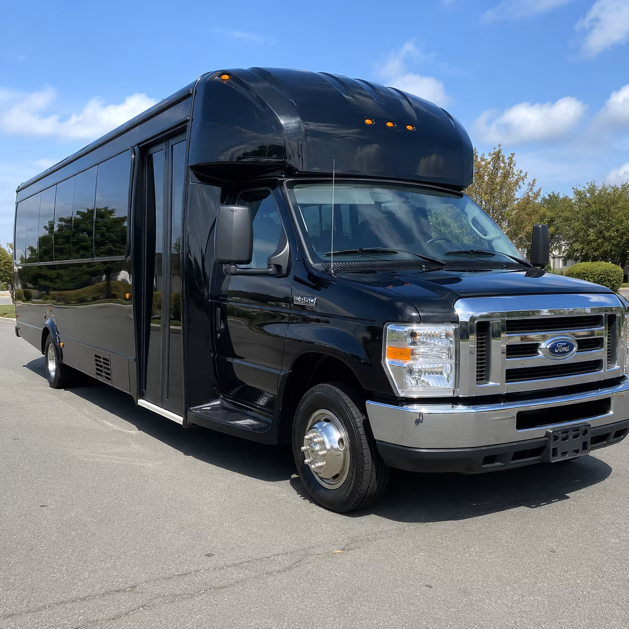 New Brunswick Wedding Transportation party bus exterior