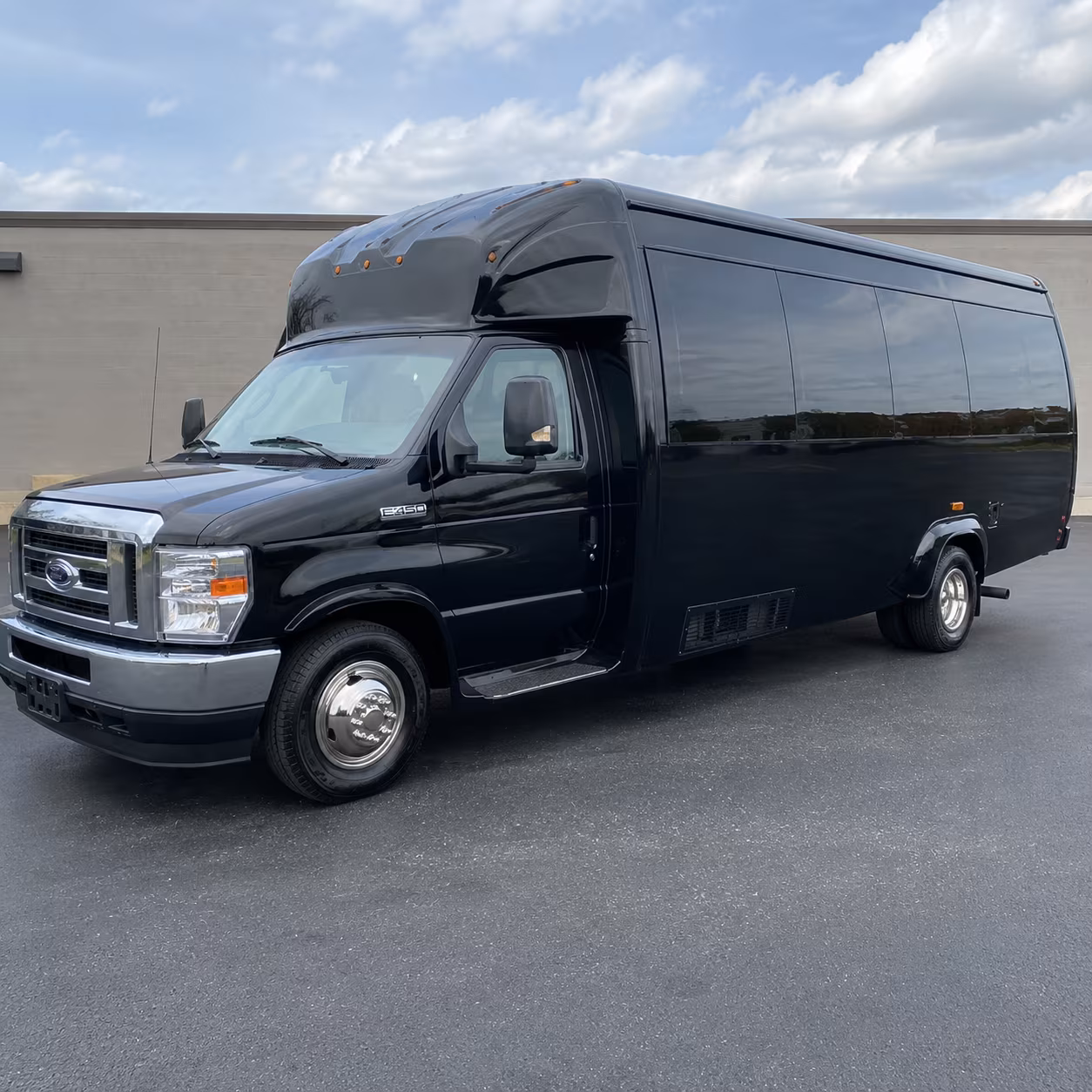New Brunswick Wedding Transportation party bus exterior