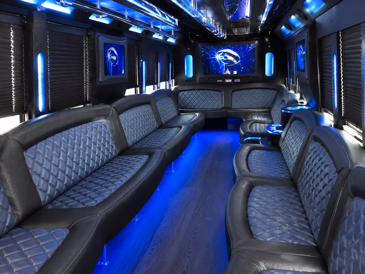 New Brunswick Winery Tour & Pub Crawl Transportation party bus interior